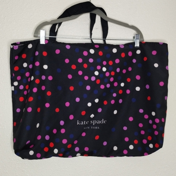 Kate Spade Black Polka Dot Large Tote - Picture 3 of 4